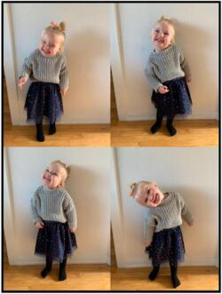 Strikkekits til Chunky oversize sweater i halvpatent i Merino Cotton