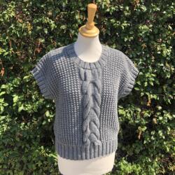 Strikkekits til Chunky snoningsvest i Extrafine merino 120