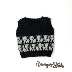 Opskrift til Elefantvesten i Extrafine merino 150