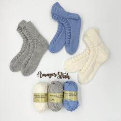 Opskrift til Færøske strømper i Extrafine merino 120