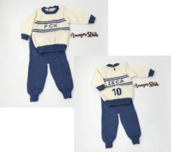 Fodboldsæt til de små i Extrafine merino 120