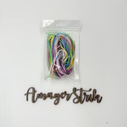 2 mm maskesnører i ass. farver