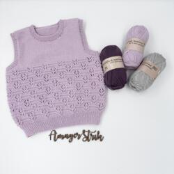 Strikkekits til Nora's vest i Extrafine merino 150