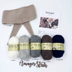Strikkekits til Sophie Scarf i Extrafine merino 120