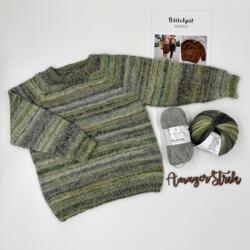 Strikkekits til Bamsesweater i Skovfarver