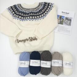 Strikkekits til Celeste sweater junior i Lima