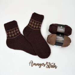 Opskrift til hyggesokker med mønster i 1. Class Cashmere