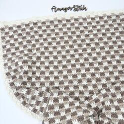 Opskrift til hæklet Luksus babytæppe i Alexandria