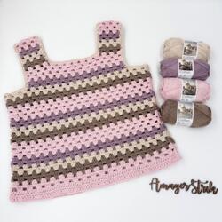 Opskrift til Merle's hæklet sommertop i Cotton nr. 8