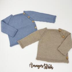 Opskrift til Mio's sideluknings trøje i Extrafine merino 150 eller Blend Bamboo