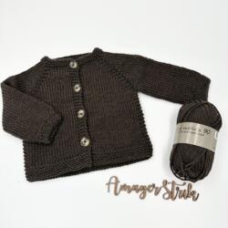 Strikkekits til Begynder trøjen i Extrafine Merino 90