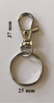 Nøgleringe med både karabinhage og ring