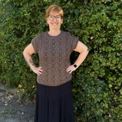 Strikkekits til Lavendel vest til voksne i Nanoq