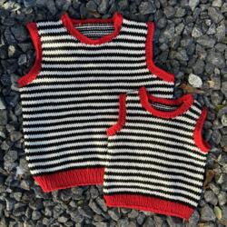 Opskrift til Zebra vest i Merino Cotton