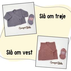 Opskrifter til Slå om trøje og vest i Merino Cotton