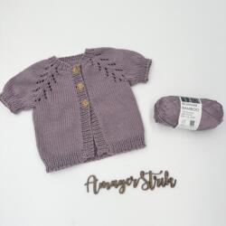 Strikkekits til Alma´s kortærmet cardigan i Bommix Bamboo
