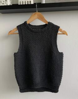 Opskrift til Vinter vest til voksne i Extrafine merino 150