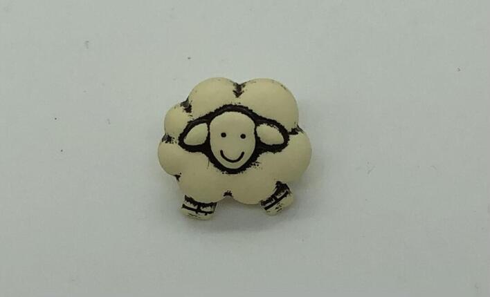 Plastikknap med får