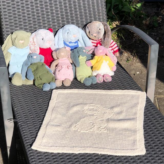 Opskrift til tæppe med en lille kanin til Jellycat