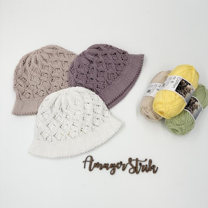 Opskrift til Albas bøllehat i Cotton nr. 8