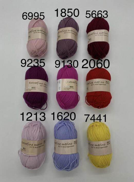 Strikkekits til Mælkedrenge sweater i 2 tråde Extrafine merino 150