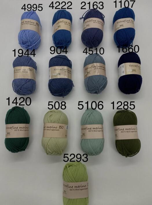 Strikkekits til Mælkedrenge sweater i 2 tråde Extrafine merino 150