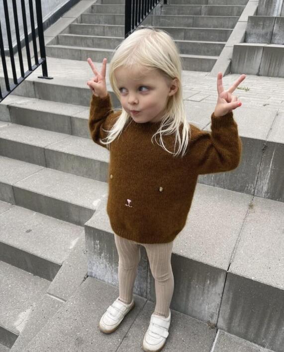 Bamsesweater - PetiteKnit - Str. 3 mdr - 7 år