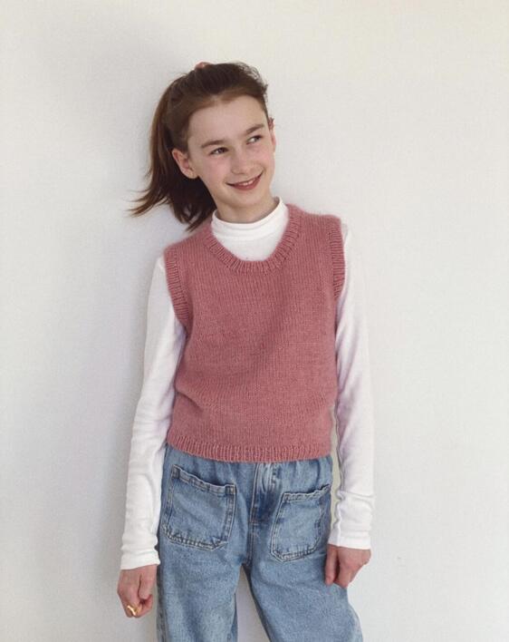 Stockholm Slipover Junior - PetiteKnit - 7-14 år