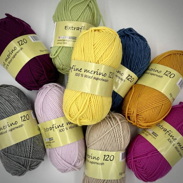 Extrafine merino 120 fra Hjertegarn