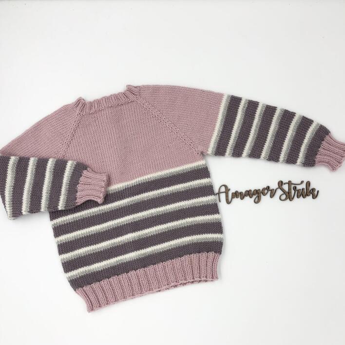 Opskrift til Rille sweater i Extrafine merino 120