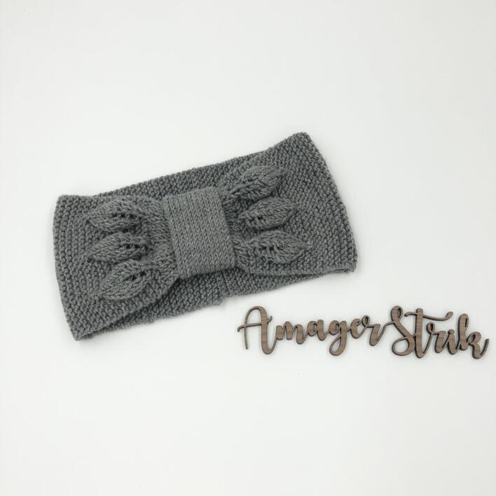 Opskrift til Pandebånd med bladmønster i Extrafine merino 120