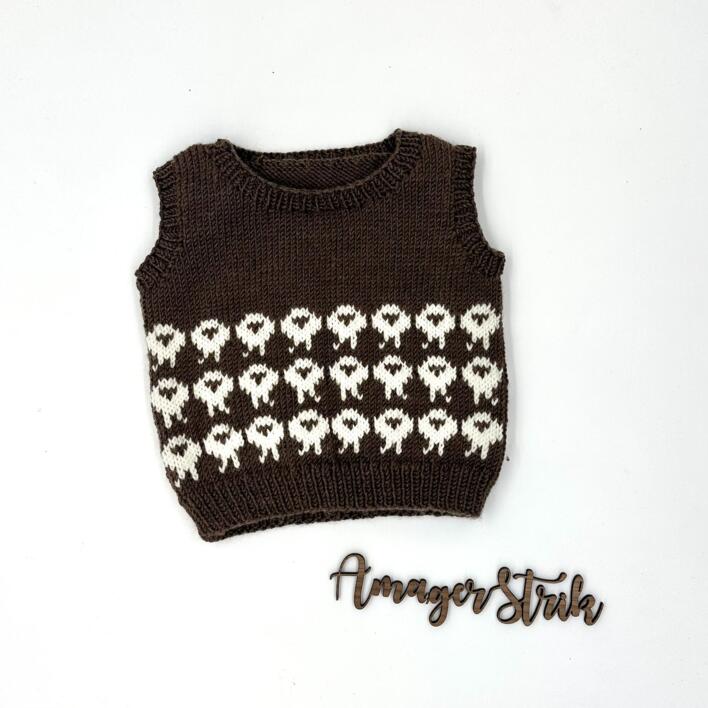 Opskrift til Vest med får i Extrafine merino 150