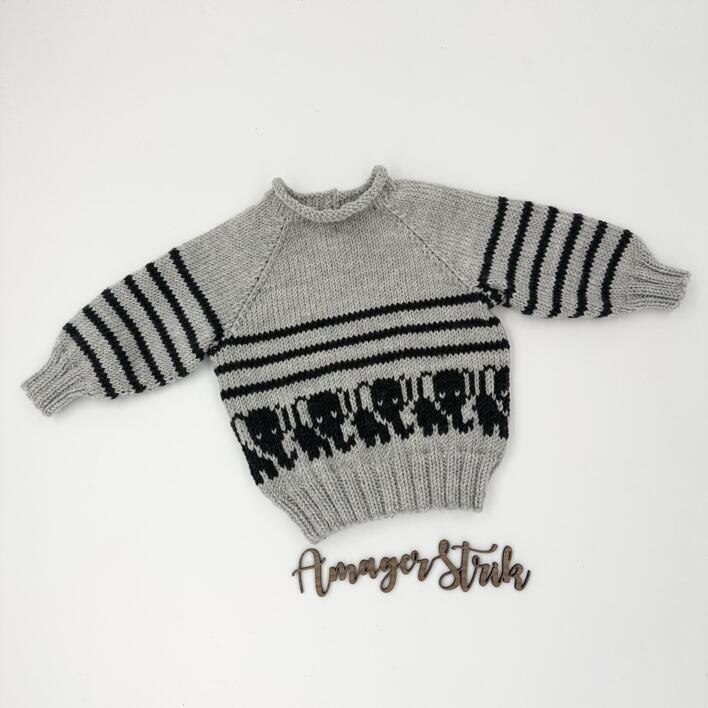 Opskrift til Elefantblusen i Extrafine merino 120