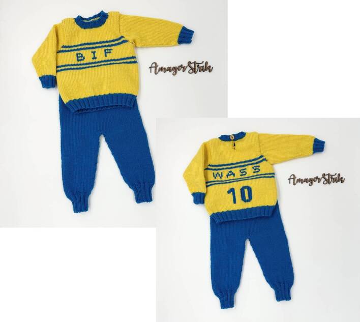 Fodboldsæt til de små i Extrafine merino 120