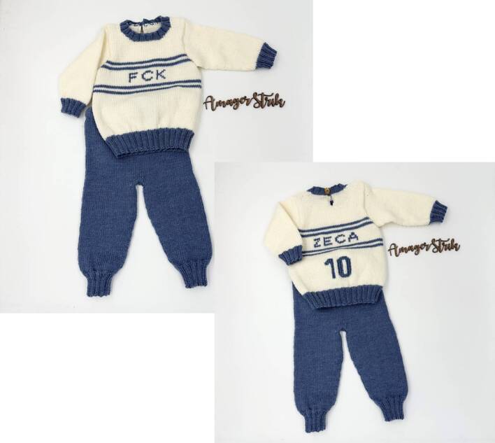 Fodboldsæt til de små i Extrafine merino 120