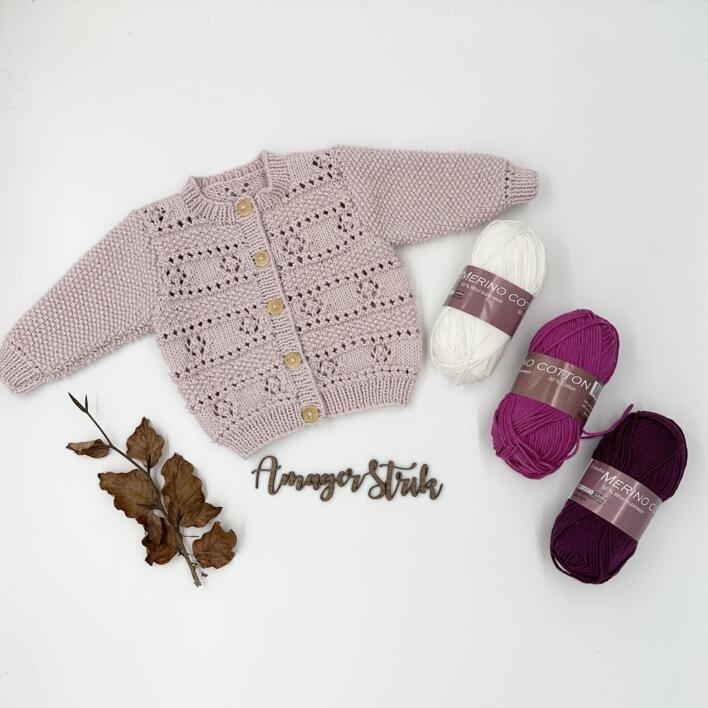 Opskrift til Lærke trøjen i Merino Cotton