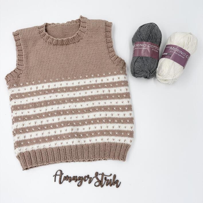 Strikkekits til Nordisk vest i Merino Cotton