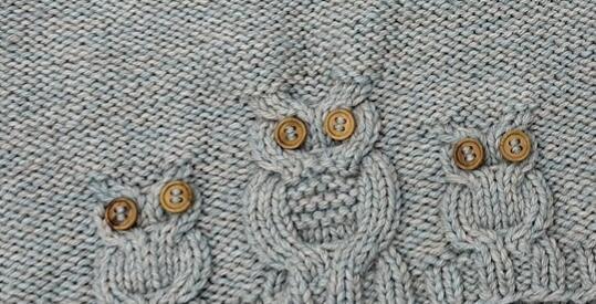 Knapper til Ugle-lukøje sweater og Vest med ugler