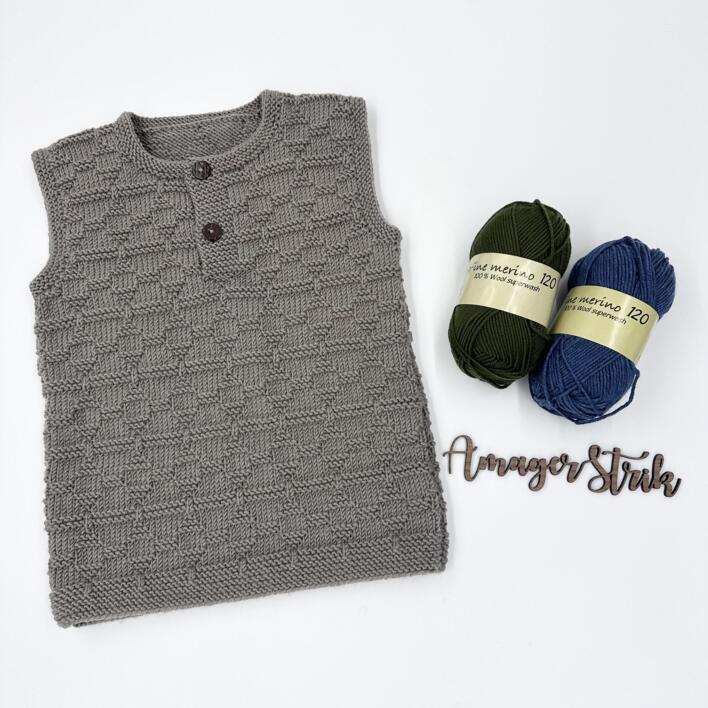 Williams stolpevest junior i Extrafine merino 120