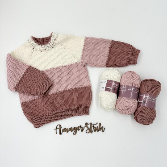 Strikkekits til Billie's sweater i Merino Cotton