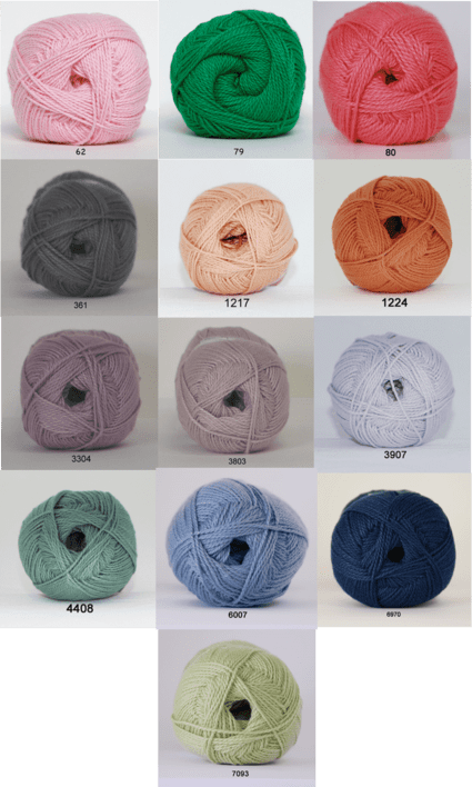 Strikkekits til Prinsesse puf og djævlehue i Blød Bomuld 4/2