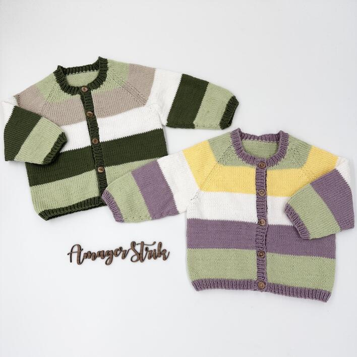 Strikkekits til Ice cream cardigan i Cotton nr. 8