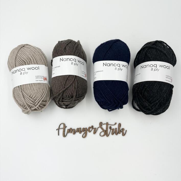 Strikkekits til Lavendel vest til voksne i Nanoq