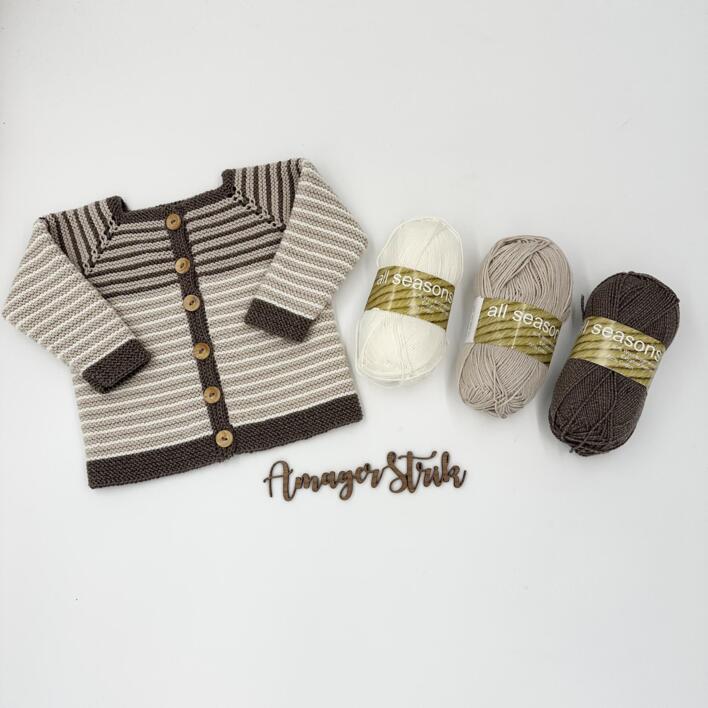 Strikkekits til Charlie's cardigan i All Season
