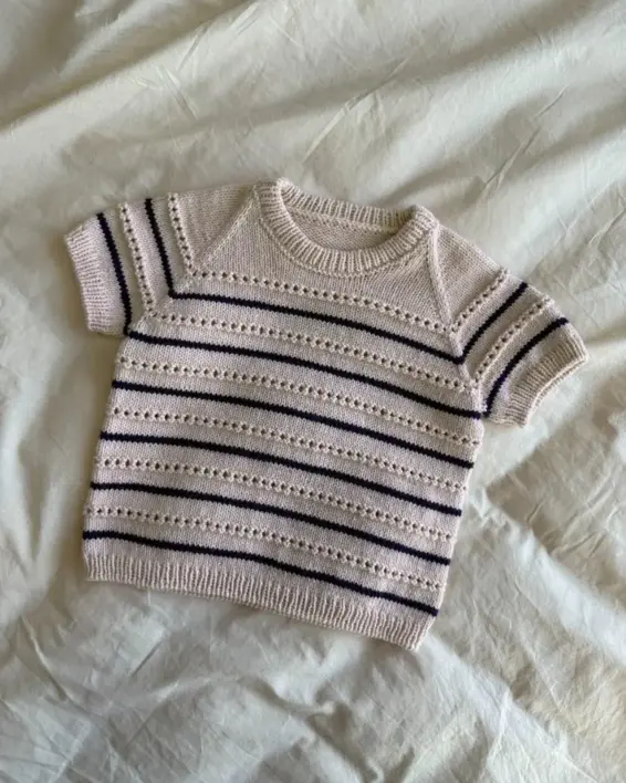 Ida Tee Junior - Str. 1/2 - 10/12 år - PetiteKnit