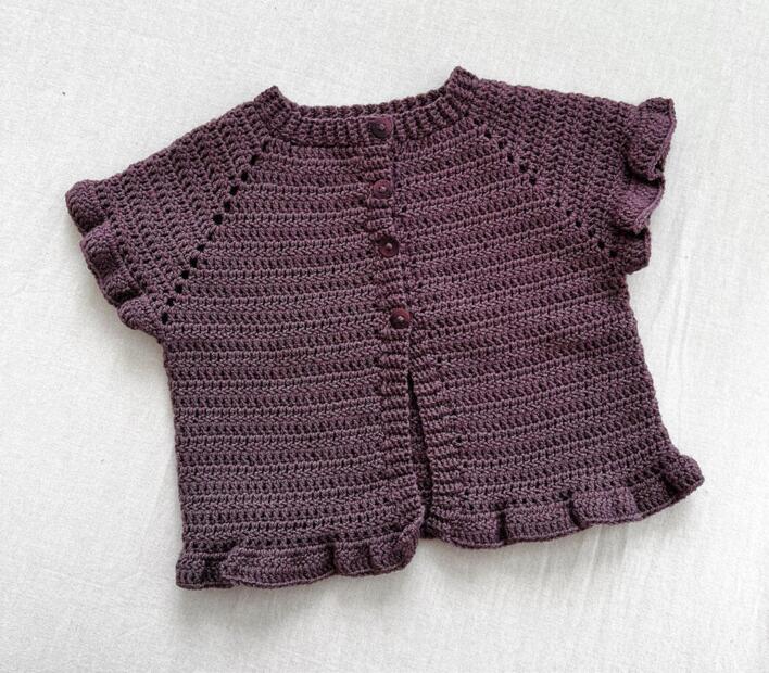 Hæklekits til Elin vest i Extrafine merino 150