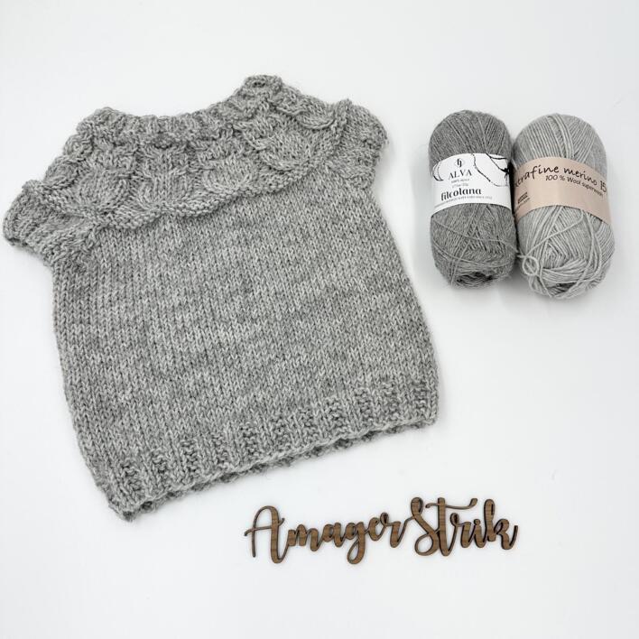 Opskrift til Ugletop i Alva og Extrafine merino 150