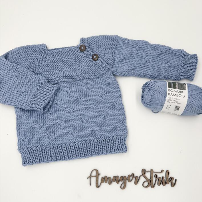 Opskrift til Top-down snoningsbluse i Bommix Bamboo