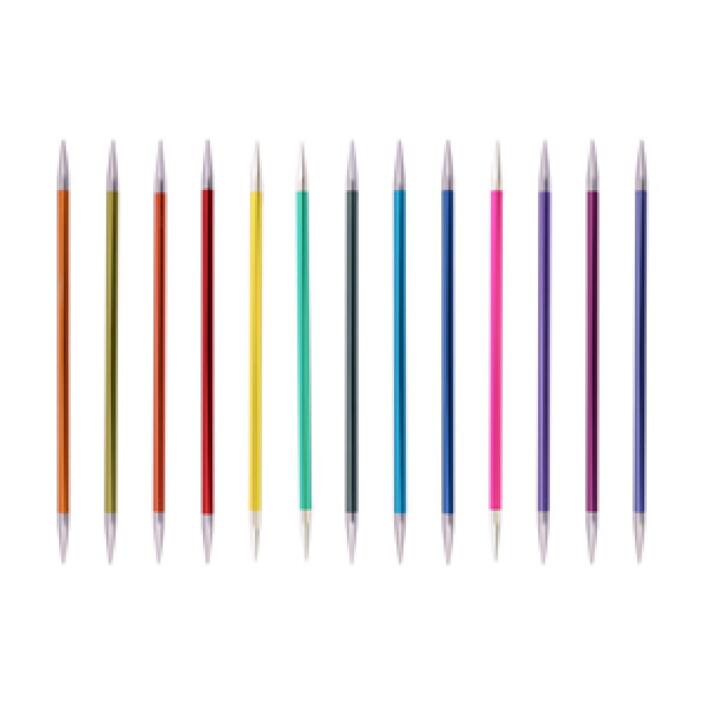 Knit Pro Zing letmetal strømpepinde i forskellige farver