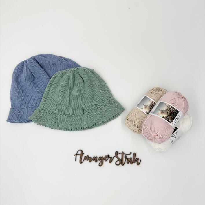 Opskrift på bøllehat til piger og drenge i Alicante Cotton